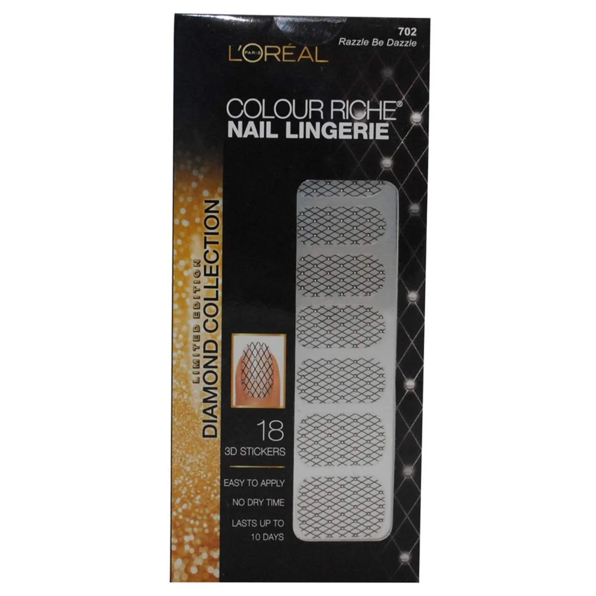 Trendy Lo Limited Edition Diamond Collection Nail Lingerie - 702 Razzle Be Dazzle Fashionable