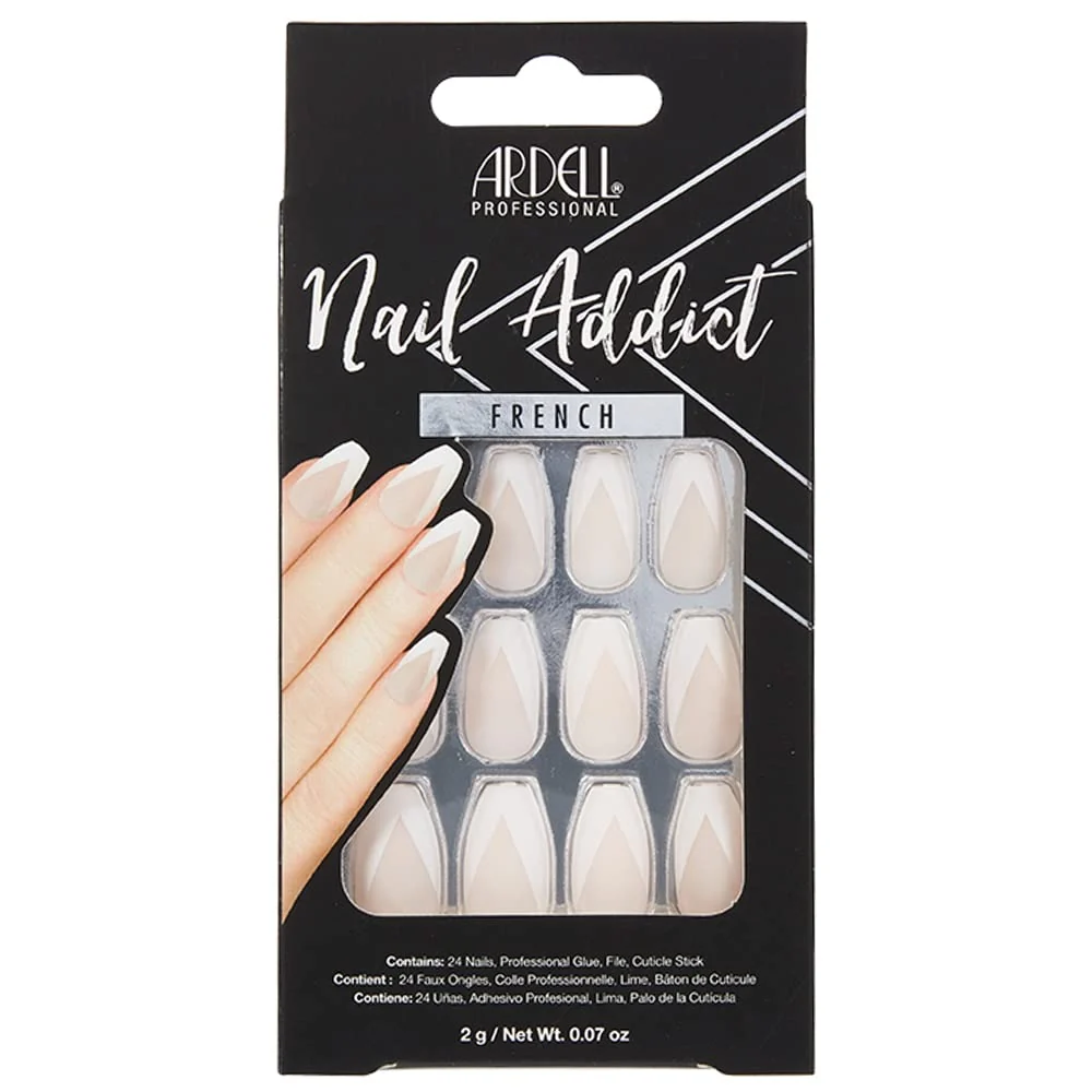 User-Friendly Ardell Press On Nails Medium - Modern French Tip Fake Nail Glue on Nails Nail Kit 1 Pack Unique