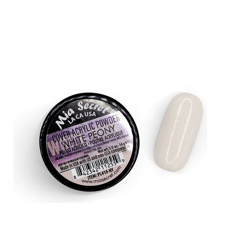 Carefully Designed Cover White Peony Acrylic Powder Mia Secret 1 2 oz Crafted