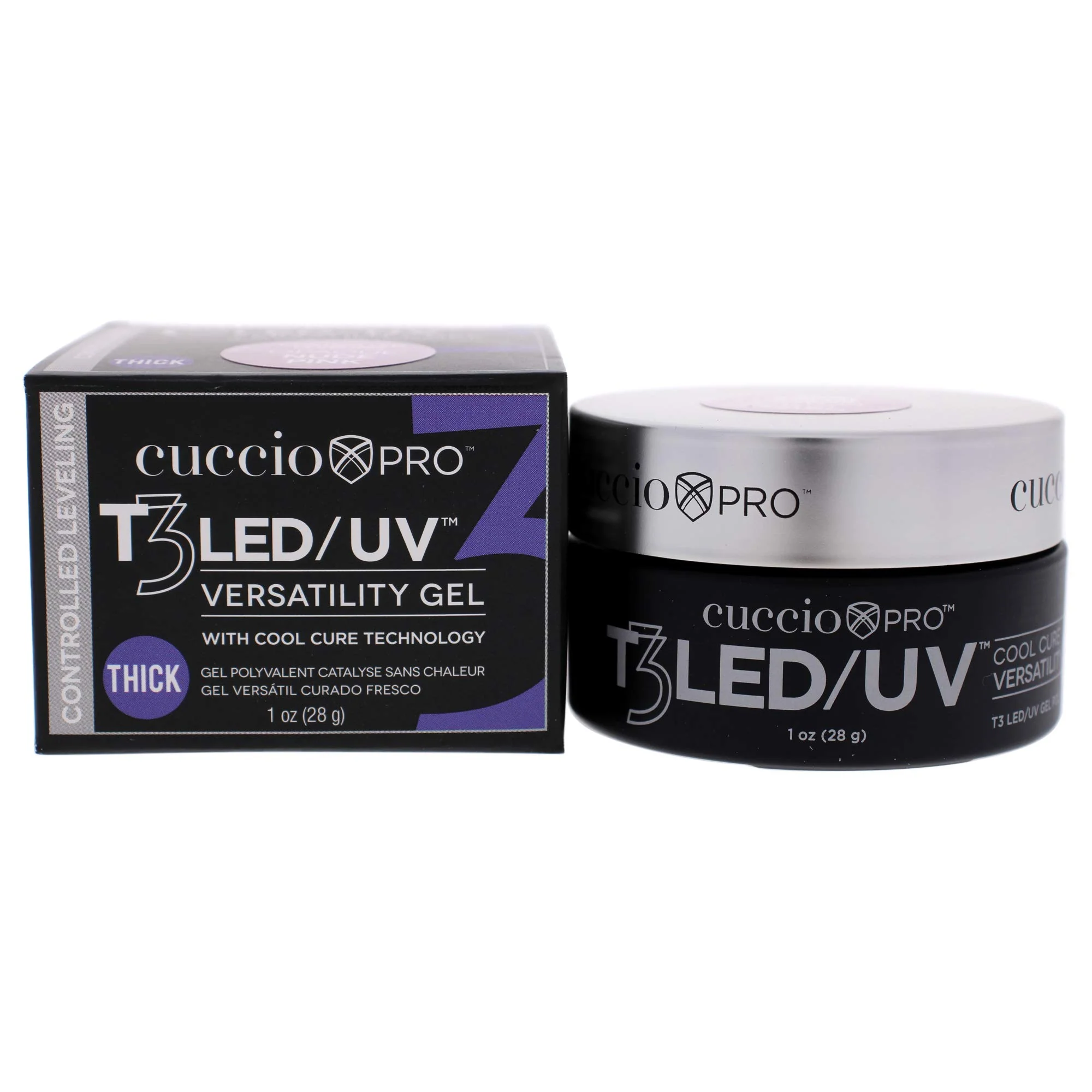 Trusted Cuccio Pro T3 Cool Cure Versatility Gel - Controlled Levelling - LED And UV - Incredibly Flexible - Strong Adhesion - Thick Viscosity - Fast Outstanding