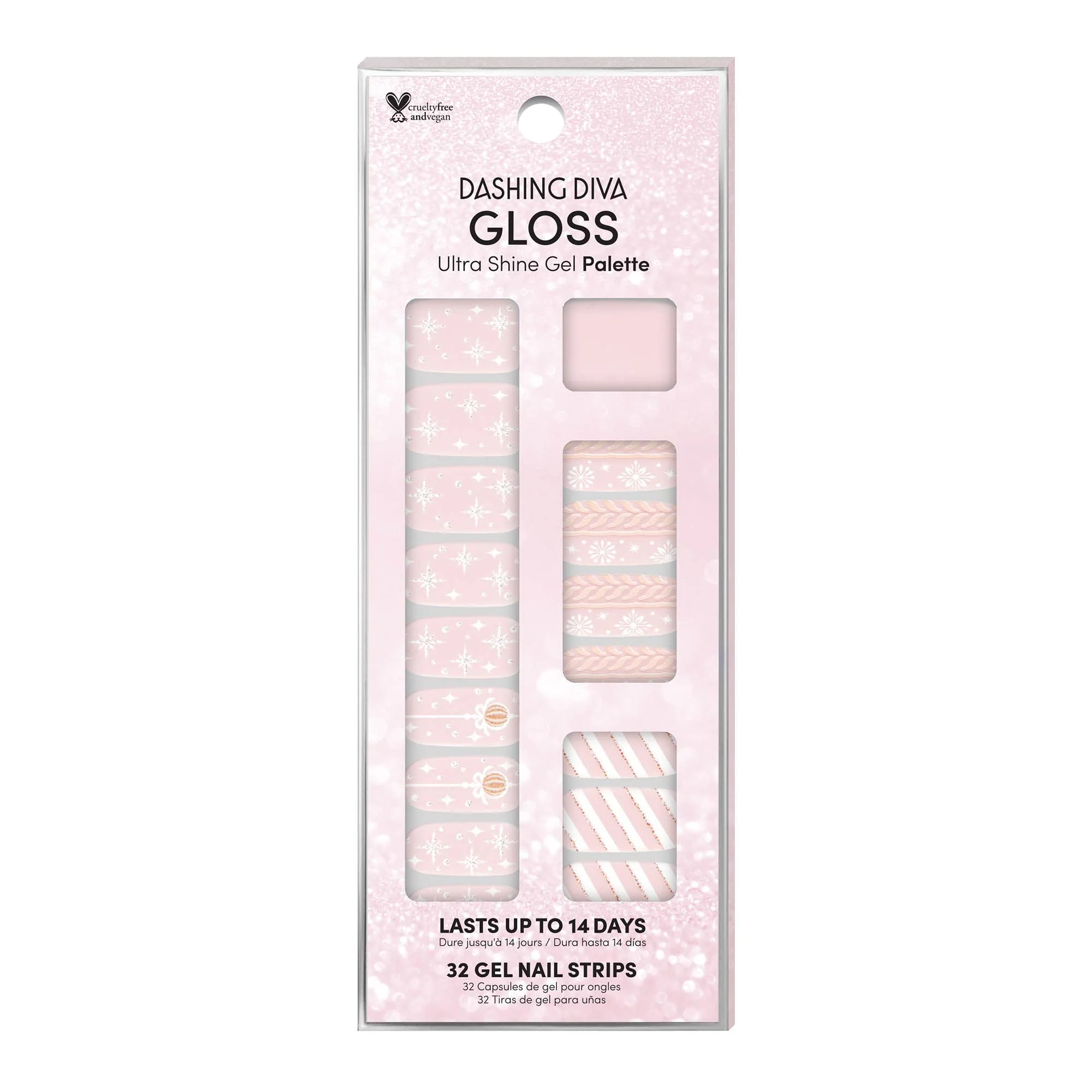 Trusted Dashing Diva Gloss Holiday Nail Strips - Ornamental Dream UV Chip Resistant Long Lasting Gel Nail Stickers Contains 32 Nail Wraps 1 Prep Original