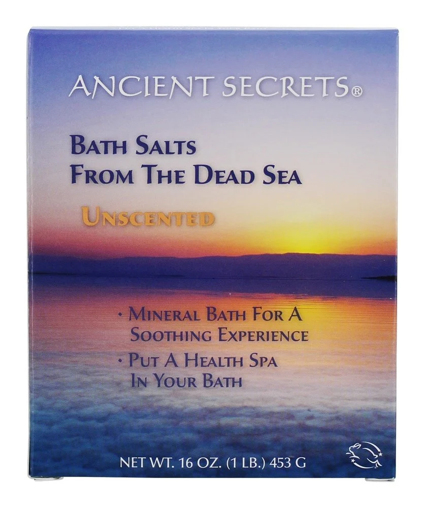 User-Friendly ANCIENT SECRETS Bath Salts from The Dead Sea Unscented 16 Ounce Next-Generation