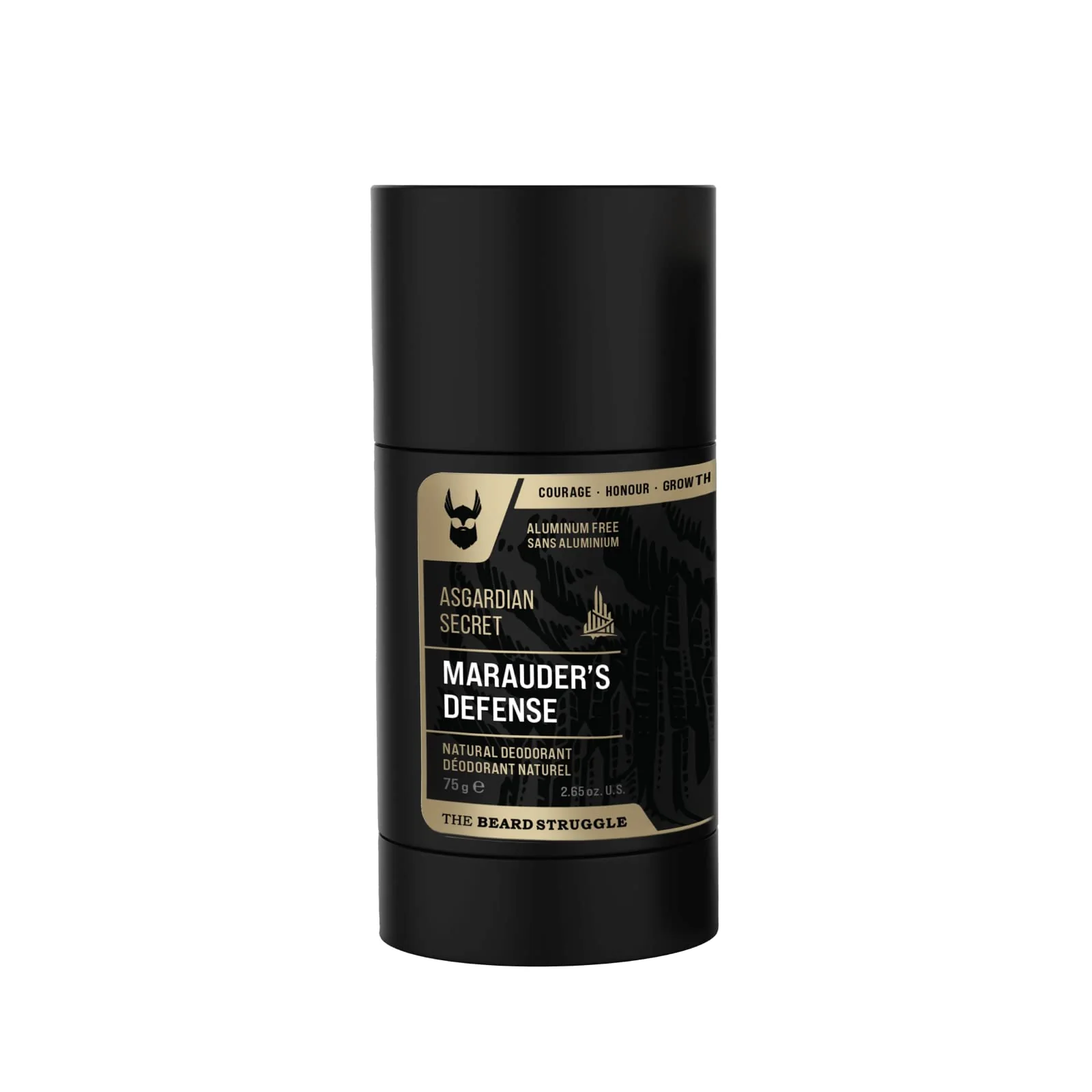 Unique The Beard Struggle Natural Charcoal Infused Deodorant - Marauder's Defense - Aluminum for Men Gold Collection Asgardian Secret 2.65 oz.US Classic