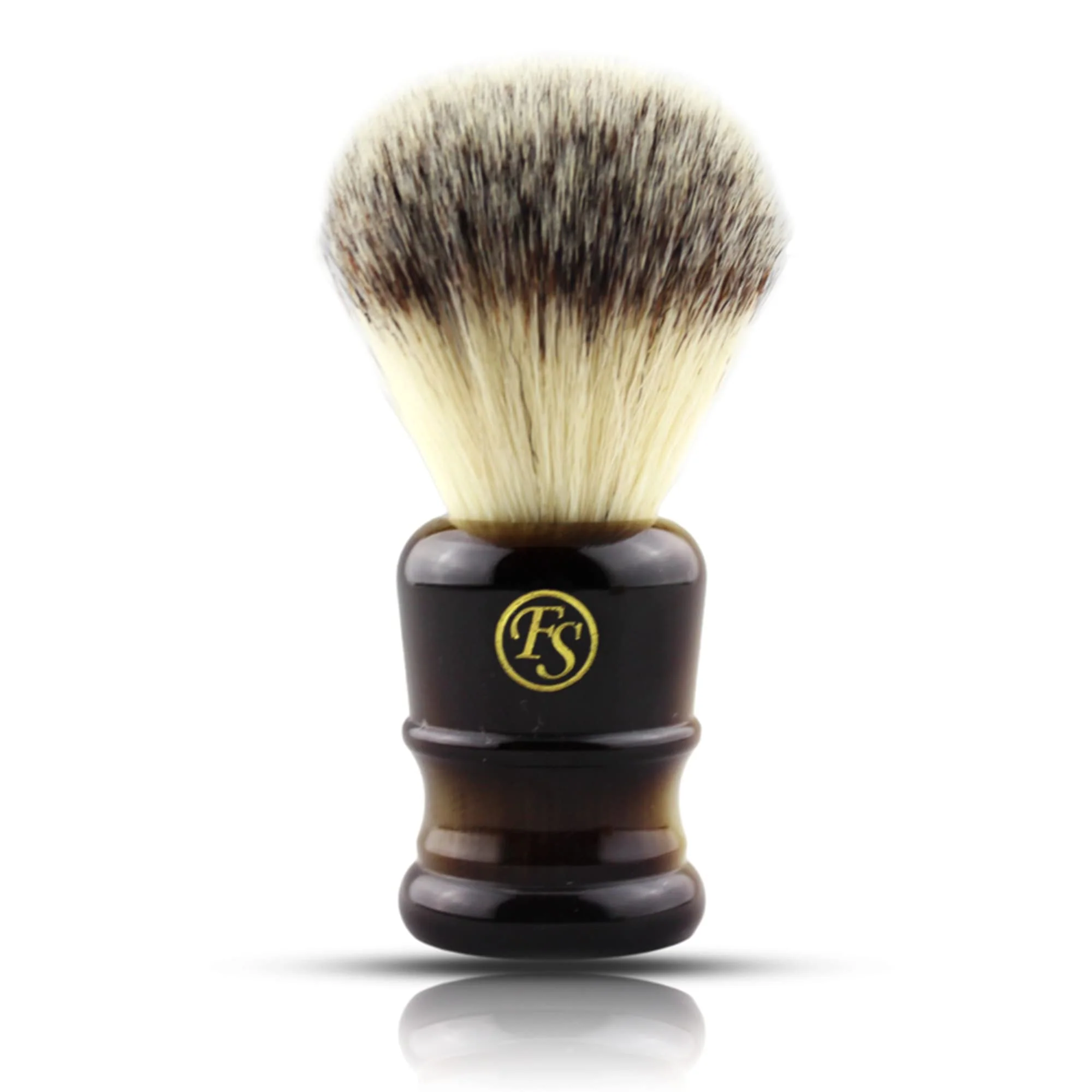 Durable Shaving Brush for Men Extra Density Chrome Synthetic Brush with Classic Black Handle Knot 24mm Shaving Hair Salon Tool Gifts for Fathers Day High-Quality