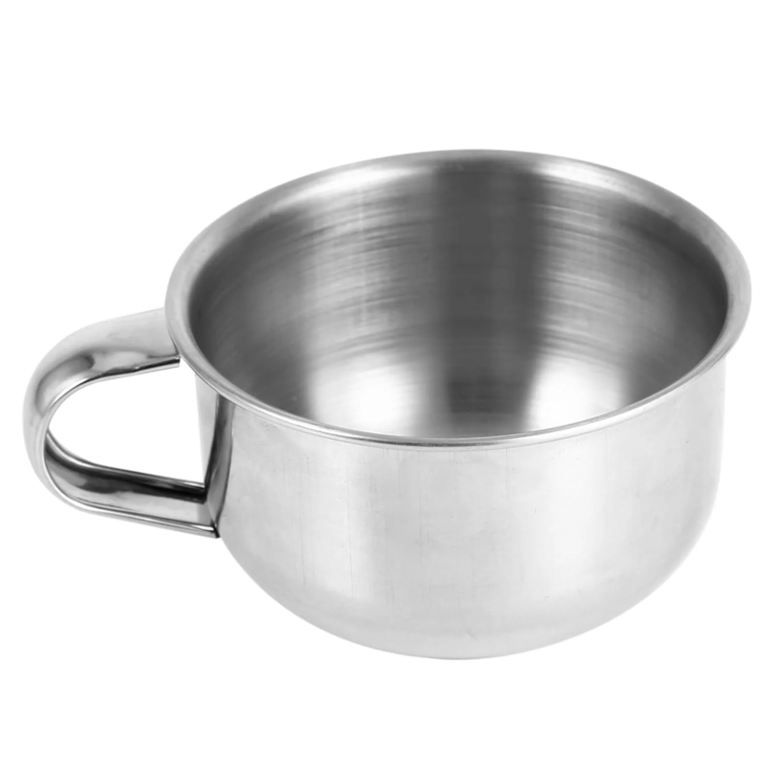 Verified GLOGLOW Men's Shaving Bowl Stainless Steel Mug for Easy Cleaning I for Grooming with Handle for Storing Shaving Cream and Soap Secure