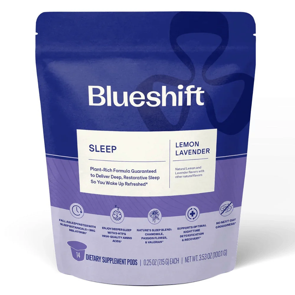 Artisan Blueshift Nutrition Sleep Lemon Lavender Plant Rich Formula for Fall a Sleep Faster Dietary Supplement 3.35Oz 100.1g Premium