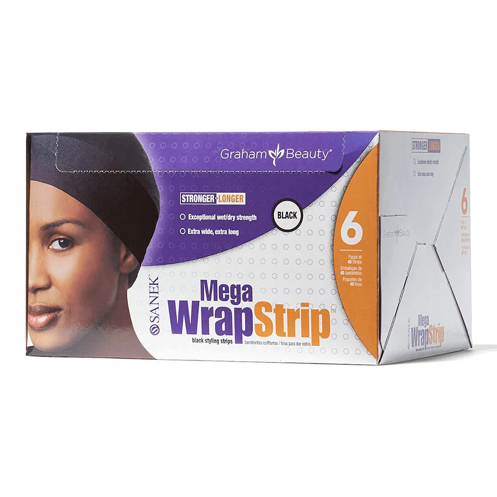Professional Sanek Mega Wrap Strips Black 40 Ea Recyclable