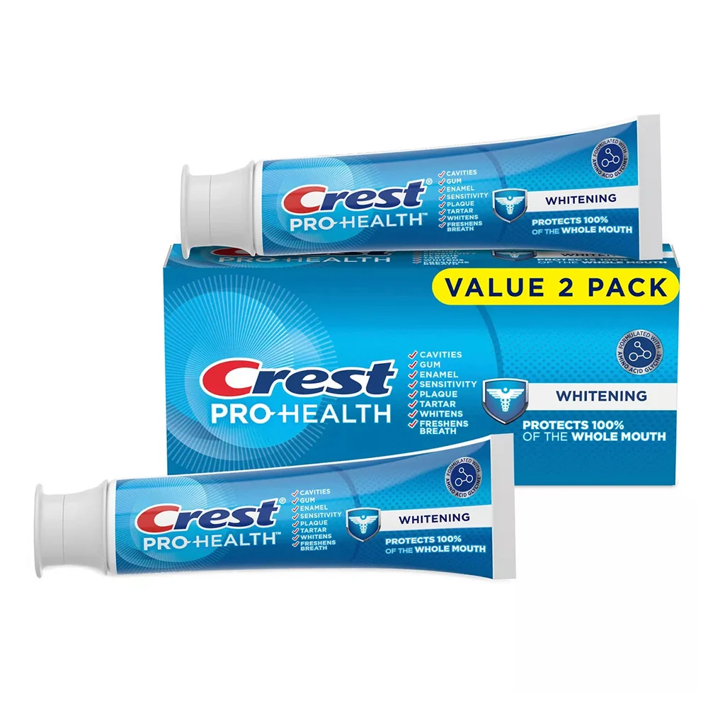 User-Friendly Crest Pro Health Whitening Gel Toothpaste 4.3 Oz 2 Pack Long-Lasting