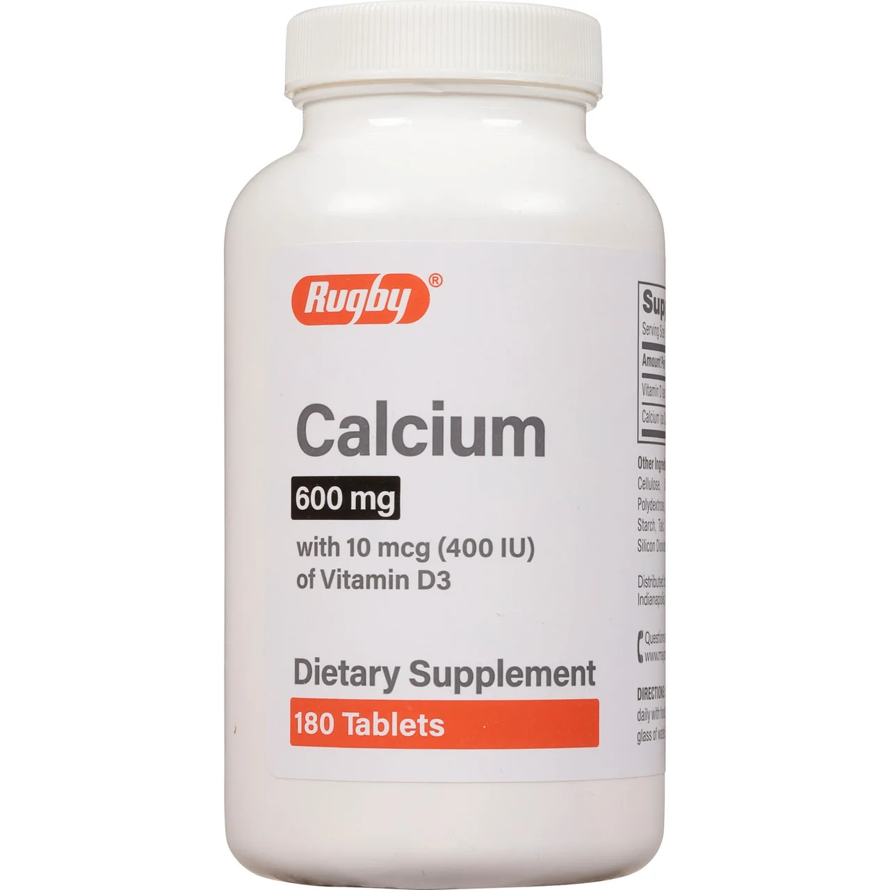 Superior Rugby Calcium 600 Mg with Vitamin D3 180 Ea Selected