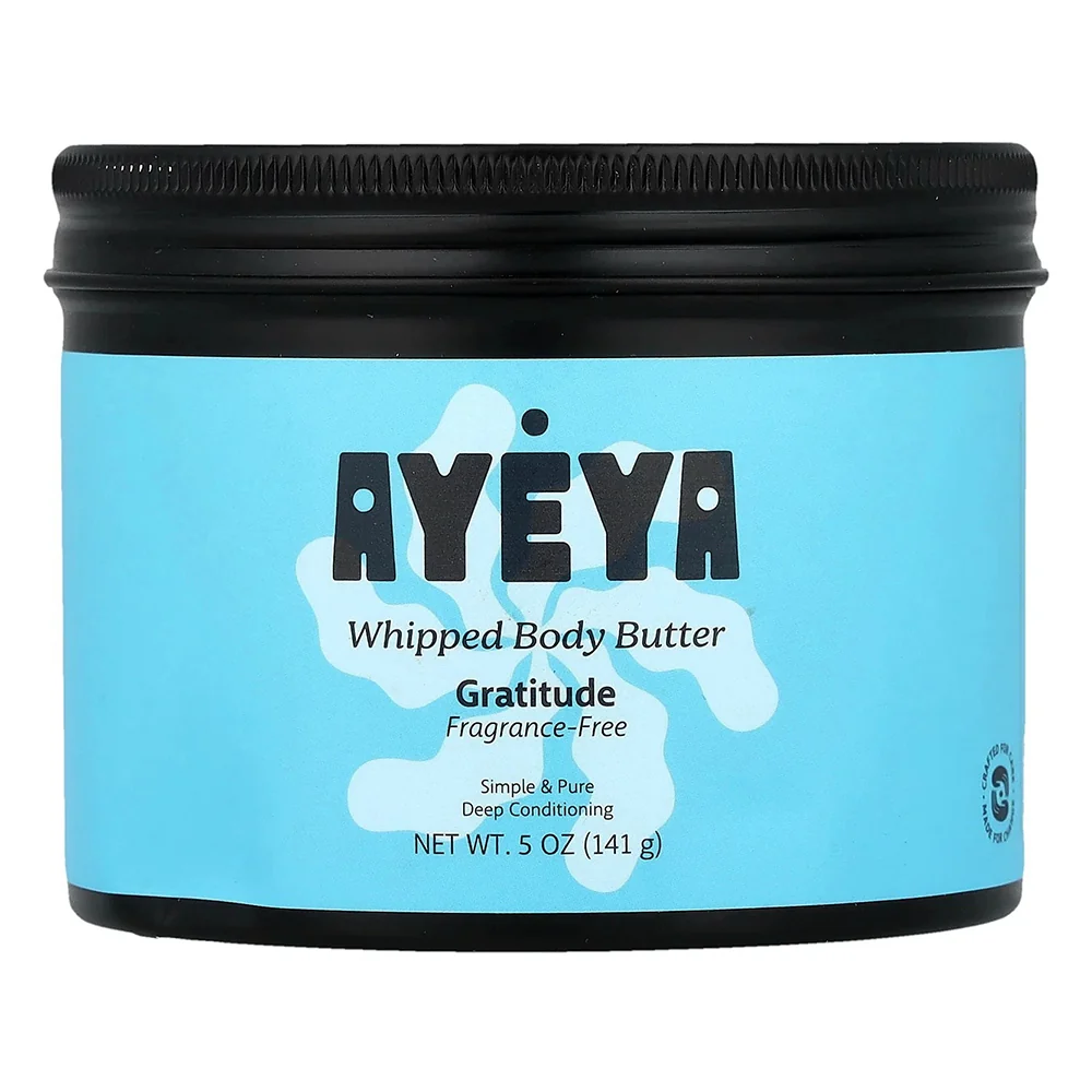 Ayeya Whipped Body Butter Gratitude Fragrance- Simple and Pure Deep Conditioning 5Oz 141g Artisan