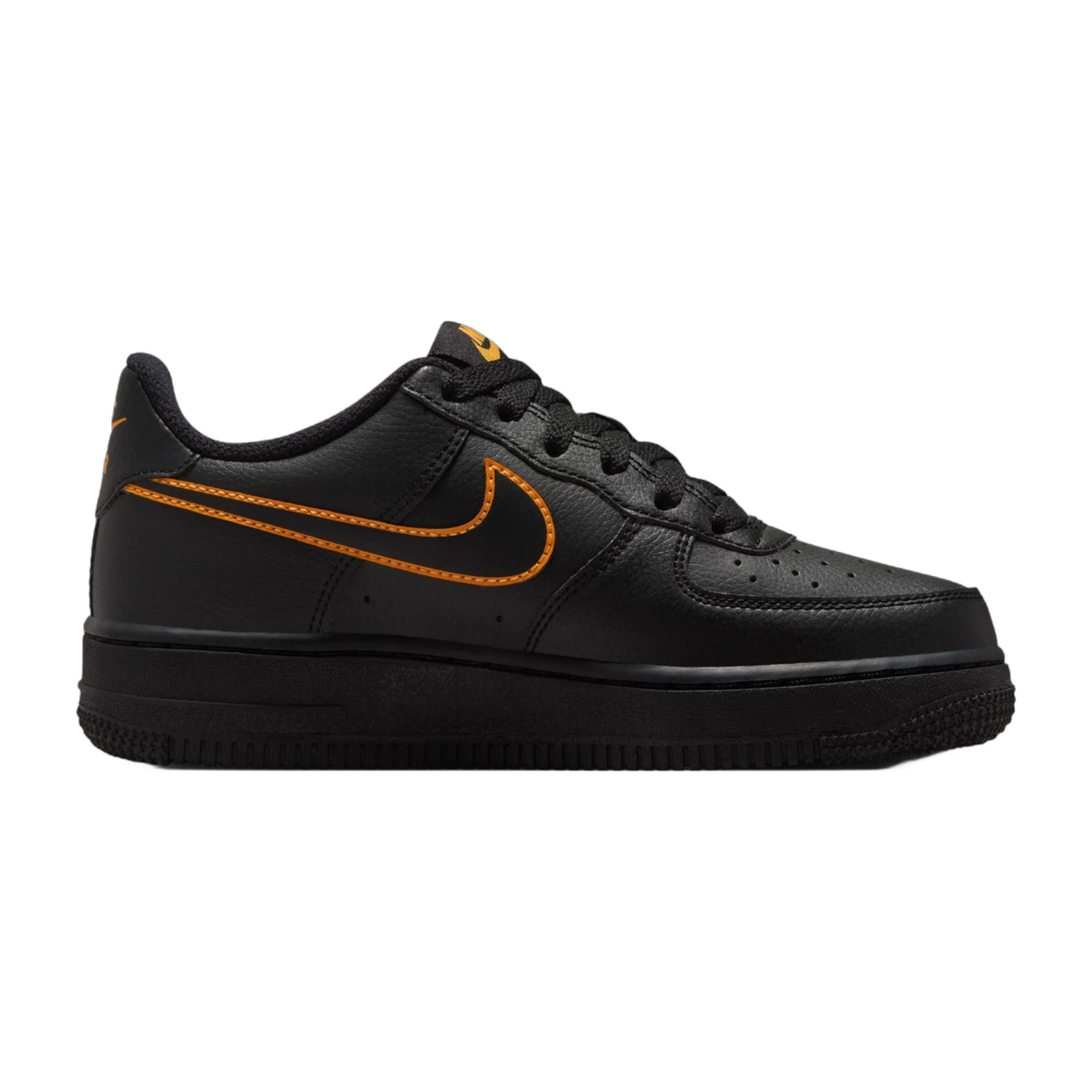 Trendy Nike Grade School Air Force 1 Low 'Black Sundial Gs' Sneakers Verified