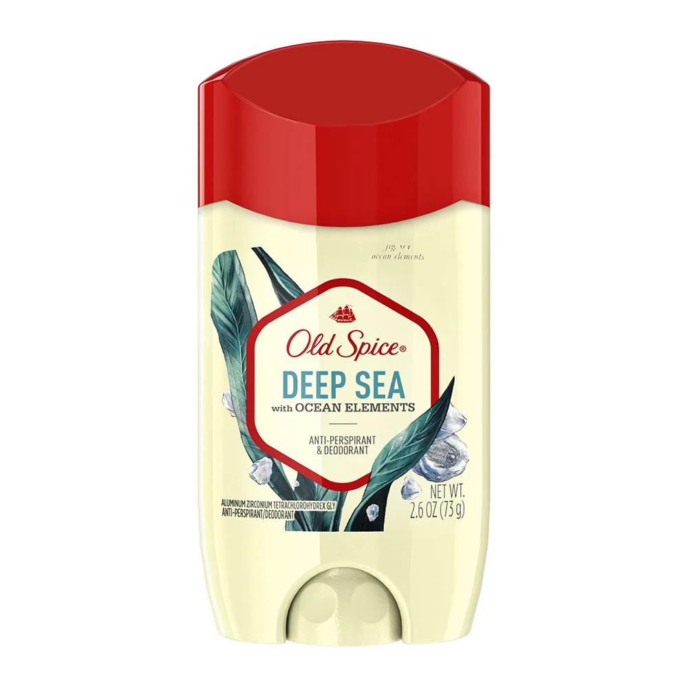 Unique Old Spice Invisible Solid Antiperspirant and Deodorant for Men Deep Sea 2.6 Oz High-Quality