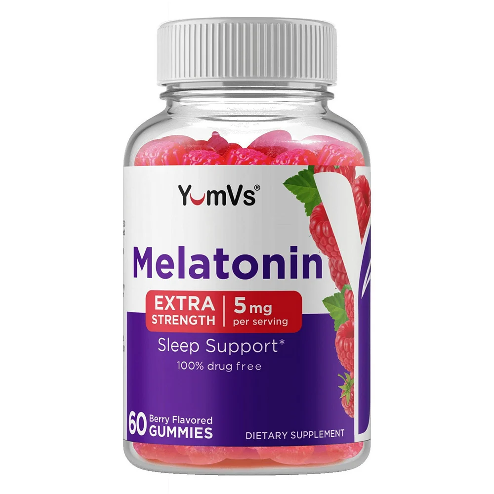 Pure Yum Melatonin Extra Strength Sleep Support 5 Mg Gummies 60 Ea Enhanced
