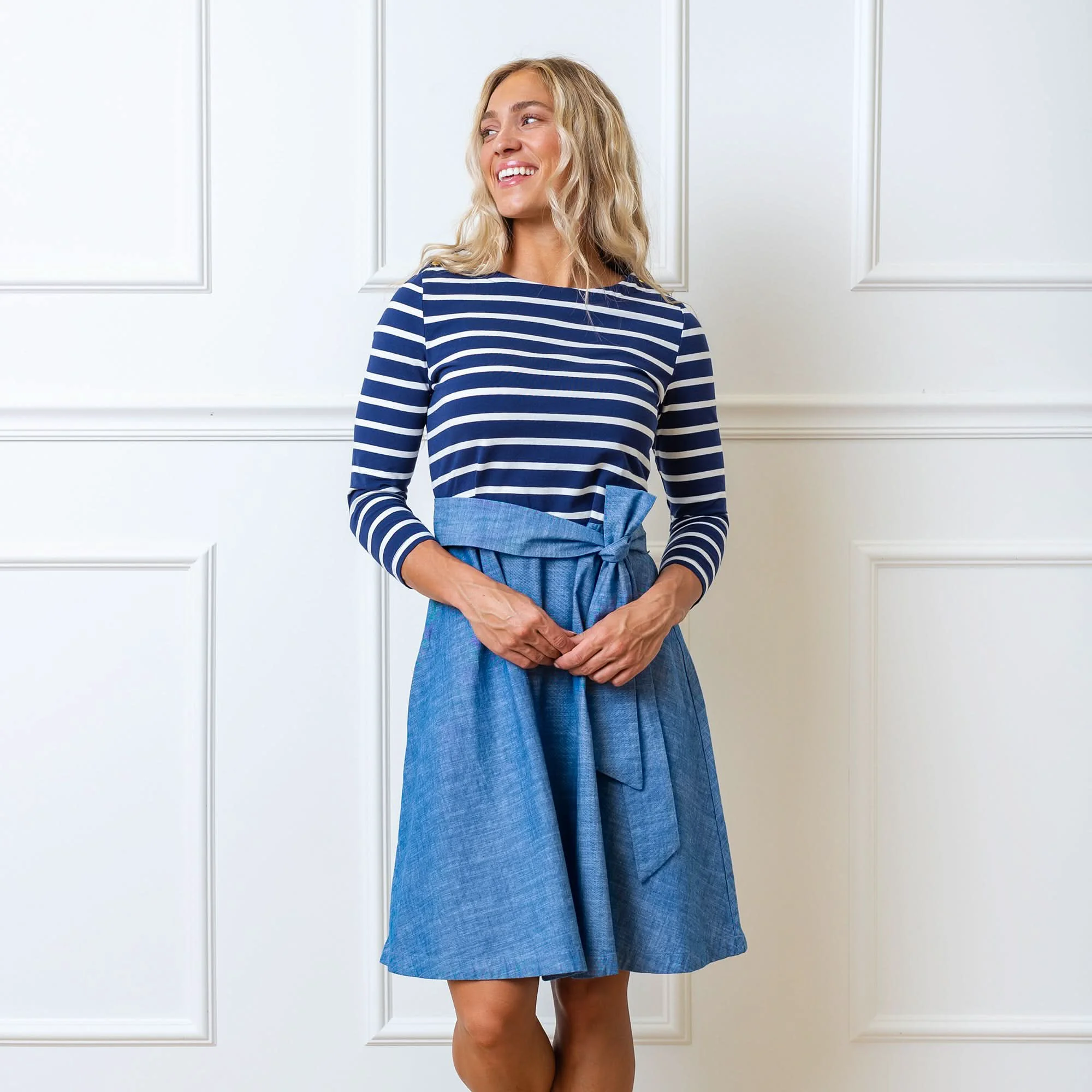 Trusted French Jersey Skater Dress Comfortable