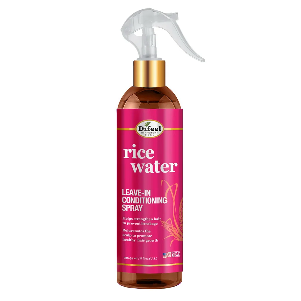 Certified Difeel Rice Water Leave-in Conditioning Hair Spray 8Oz 240ml Consistent