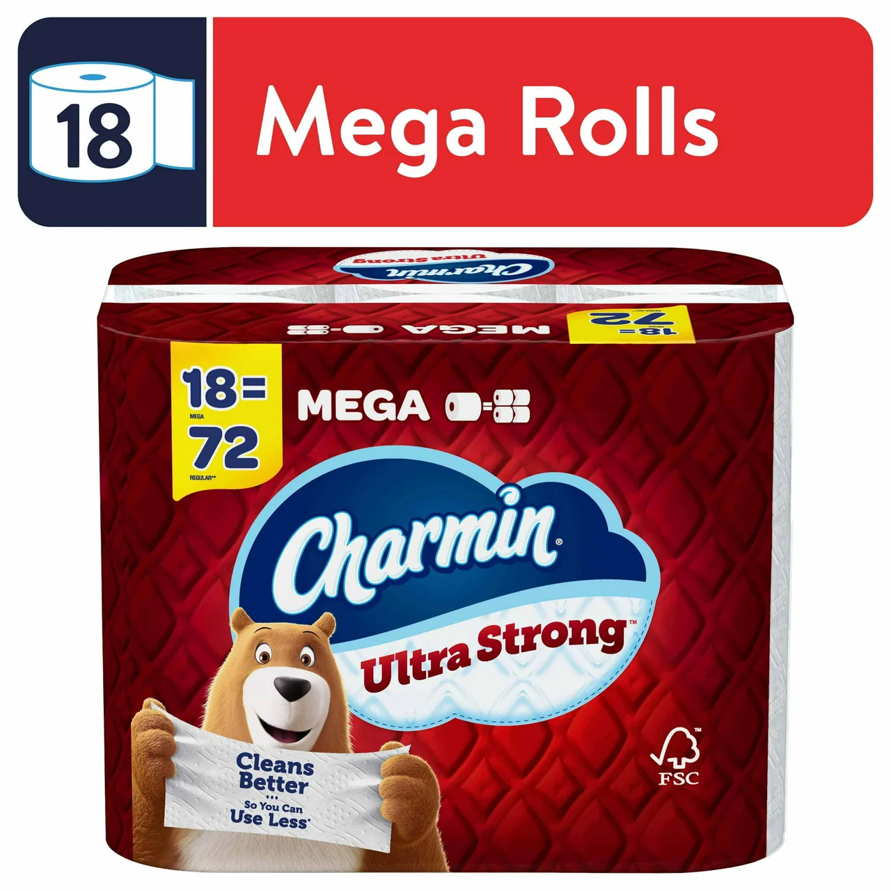Consistent Charmin Ultra Strong Toilet Paper 18 Ea Reusable