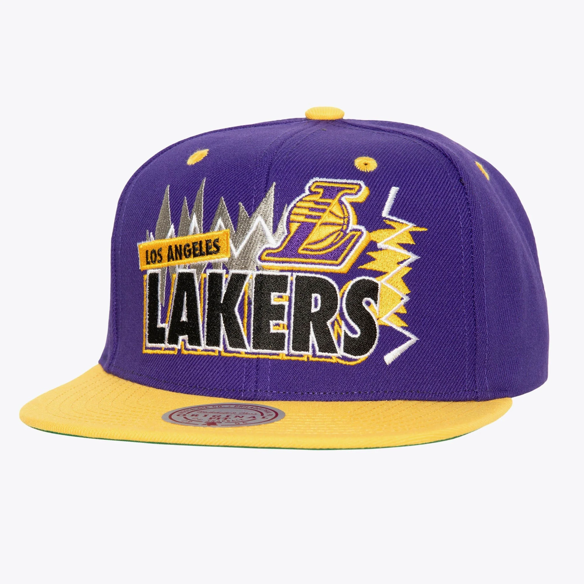World-Class Mitchell Ness Men's NBA Buzz Snapback Lakers Snapback Caps Flexible