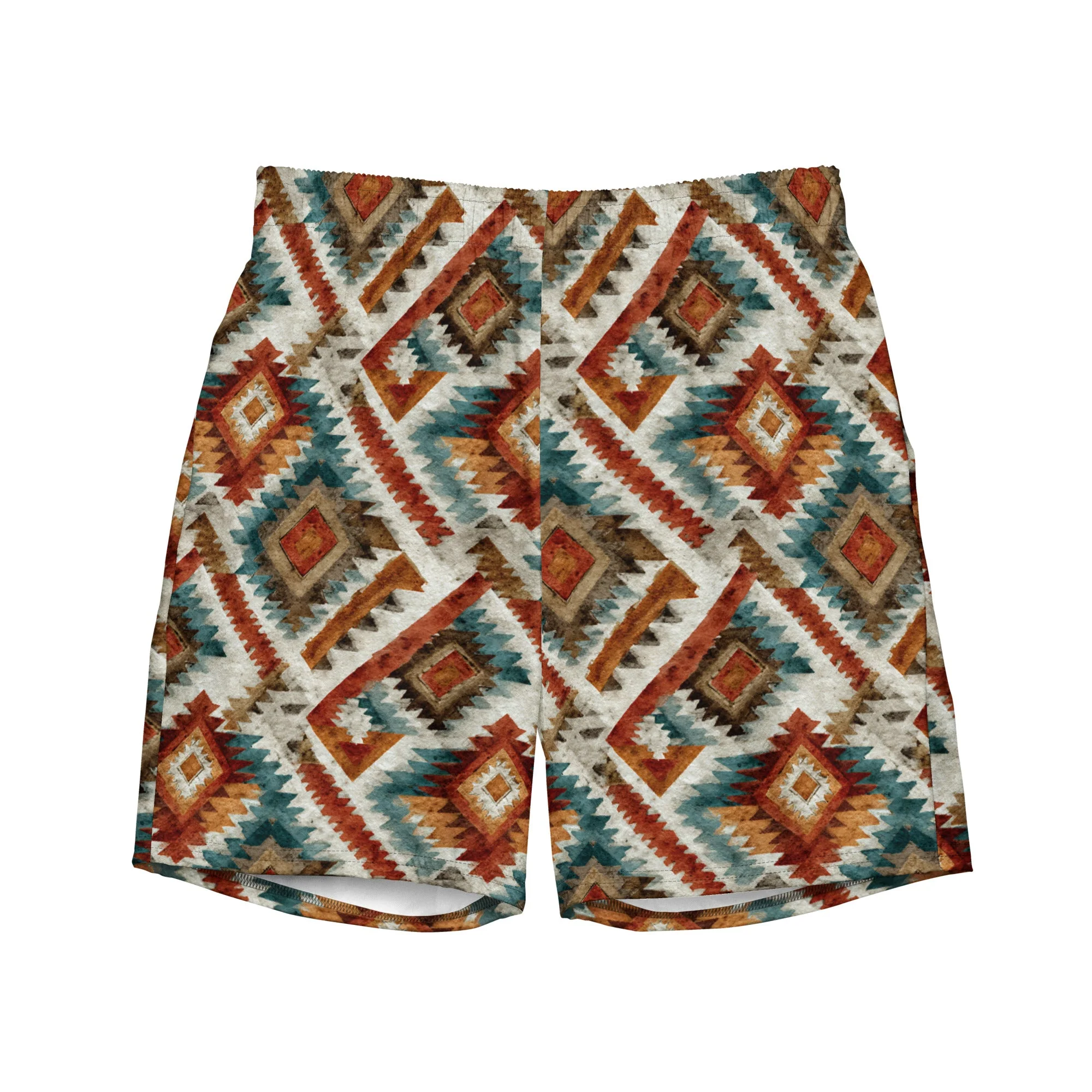 Optimized Baha Ranch Southwest Diamond Recycled Swim Trunks Fine Crafted