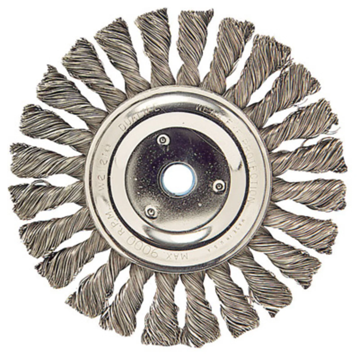 Trusted 6 Knotted Knot Twisted Steel Metal Wire Brush Wheel for Bench Grinder High-Grade