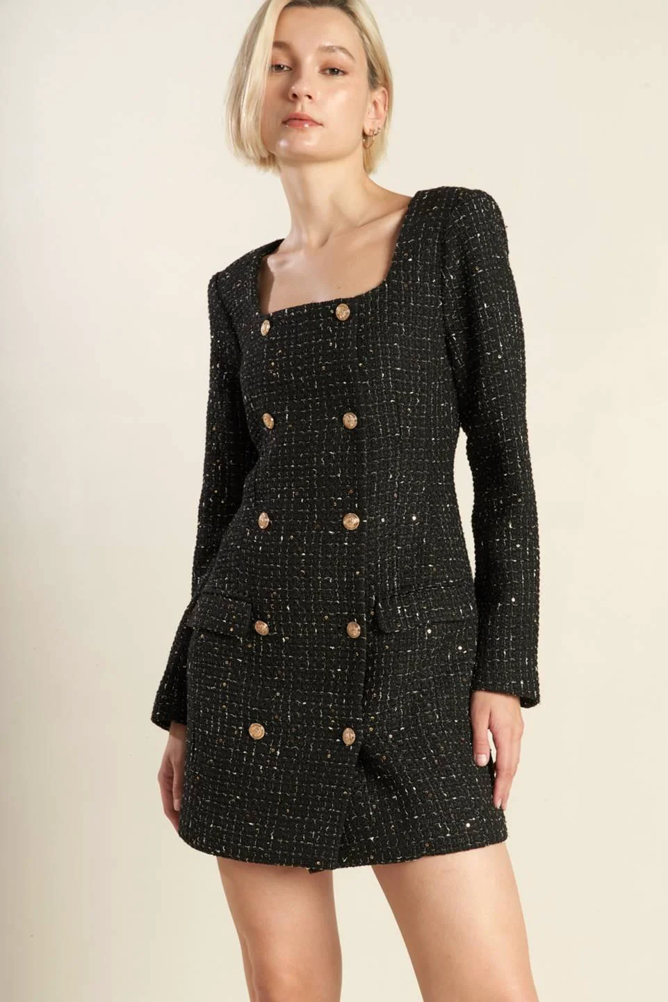 Superior Heart Unbound Tweed Mini Dress Genuine
