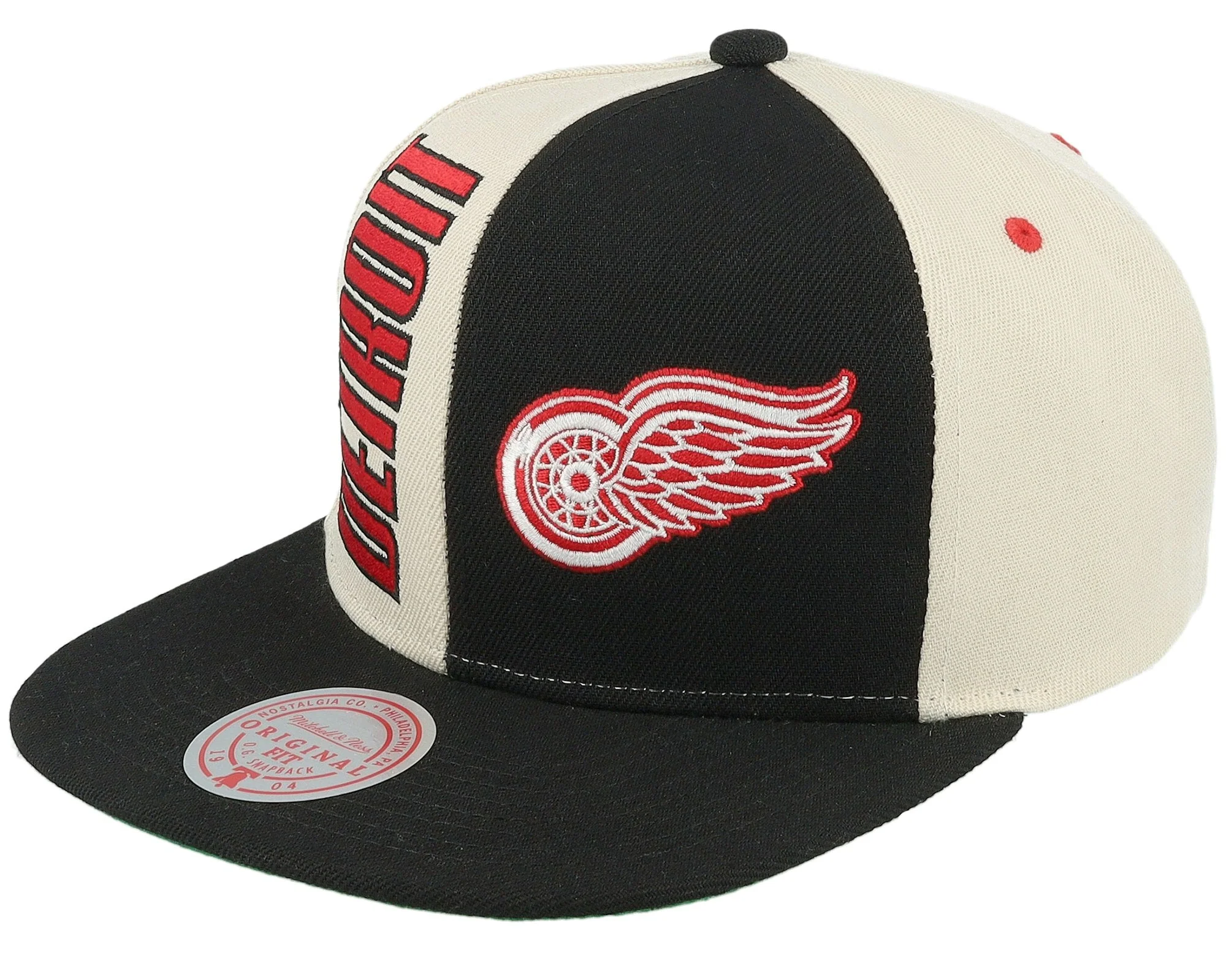 Casual Mitchell Ness Men's NHL Pop Panel Snapback Red Wings Snapback Caps High-Quality