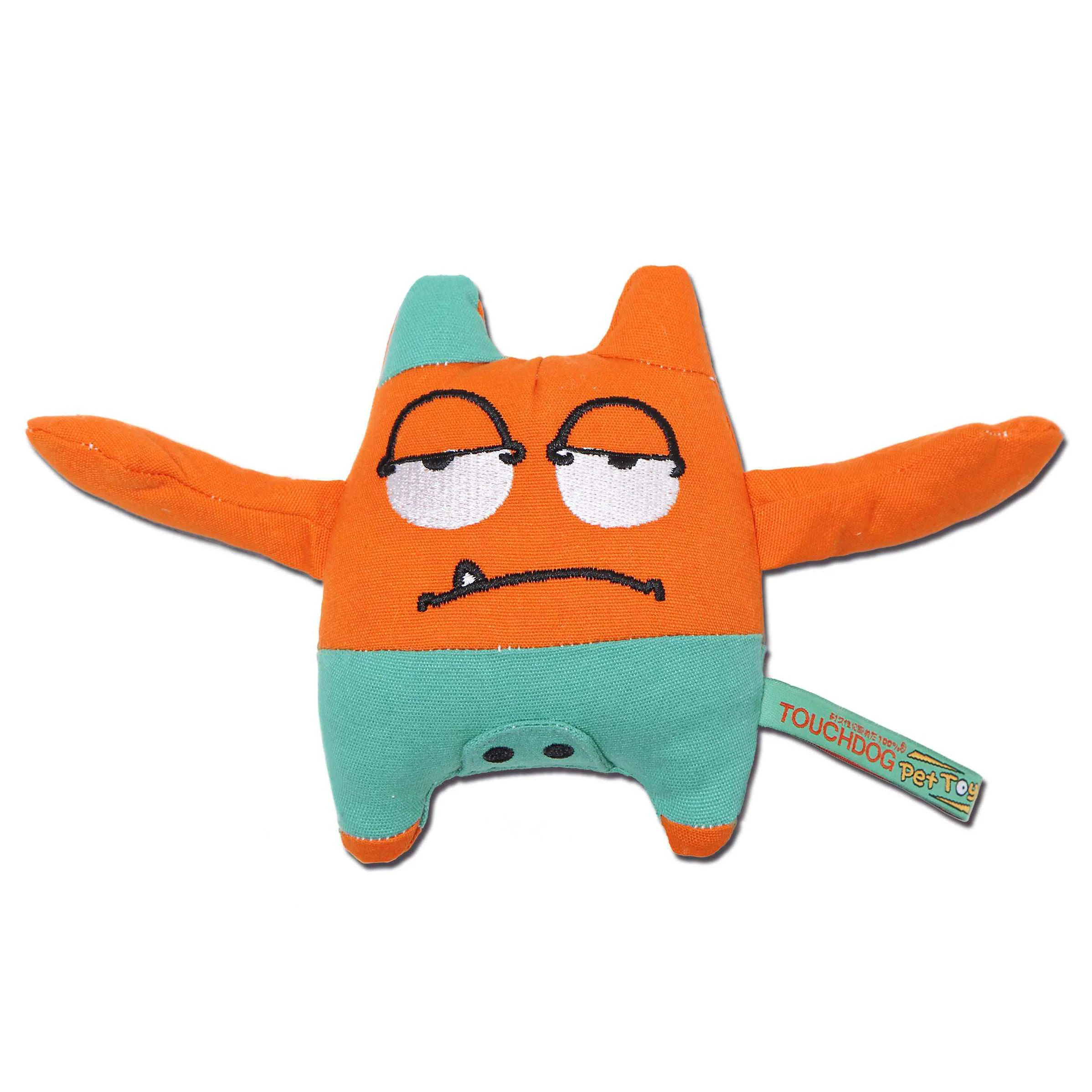 Elegant Pet Life Touchdog Cartoon Sleepy Monster Plush Dog Toy Original Design