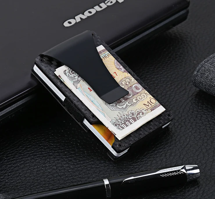 Trendy Carbon Fibre RFID Blocking Wallet Powerful