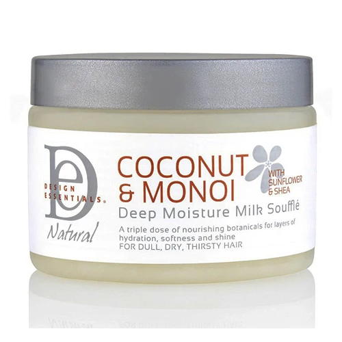 Unique Design Essentials Natural Coconut and Monoi Deep Moisture Milk Souffle Hair Cream 12 Oz Exceptional