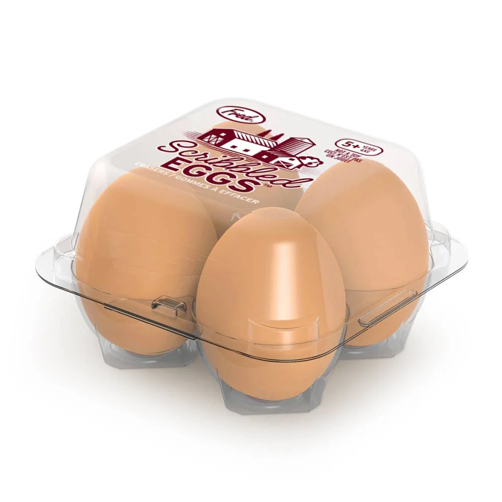 Recyclable Scribbled Eggs Egg Erasers Environmentally Friendly
