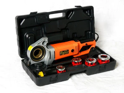 Consistent Handheld Electric Pipe Threading Power Tool Set W Dies Versatile