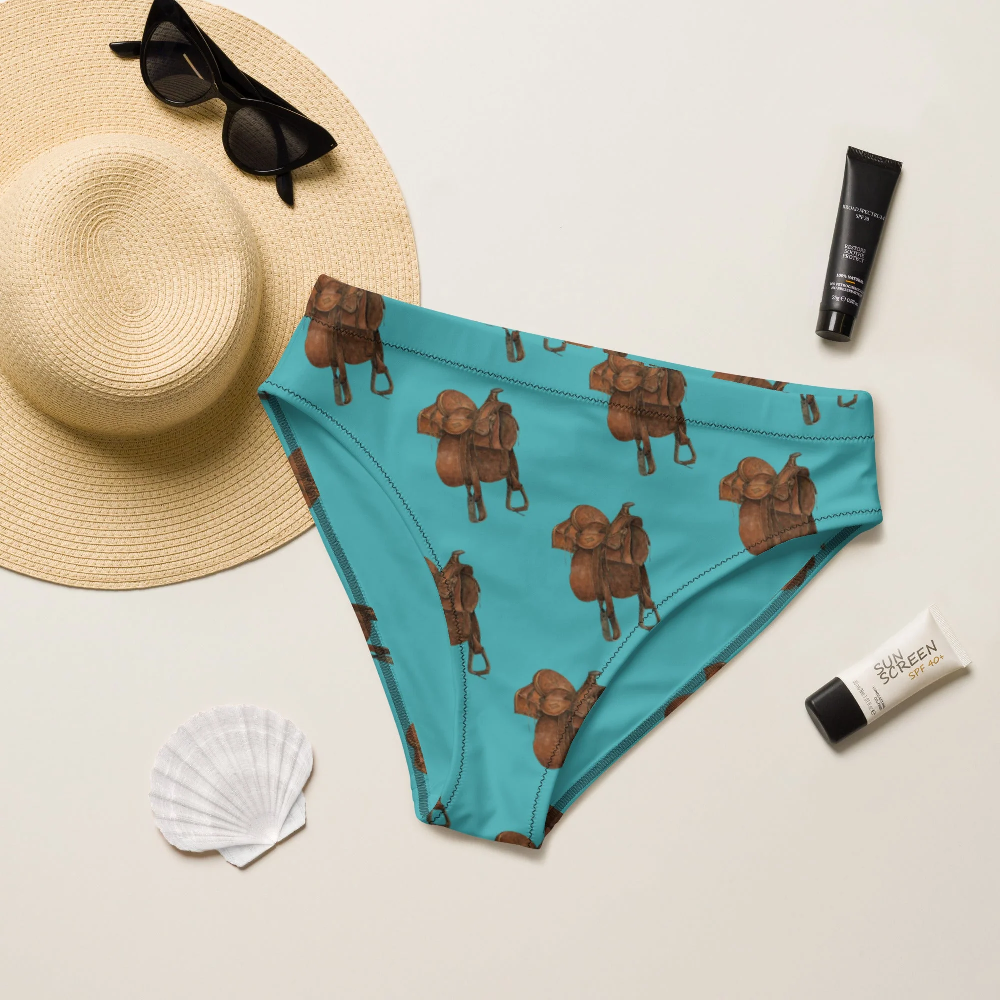Lightweight Baha Ranch Yeehaw Saddle Up Bikini Bottom Casual
