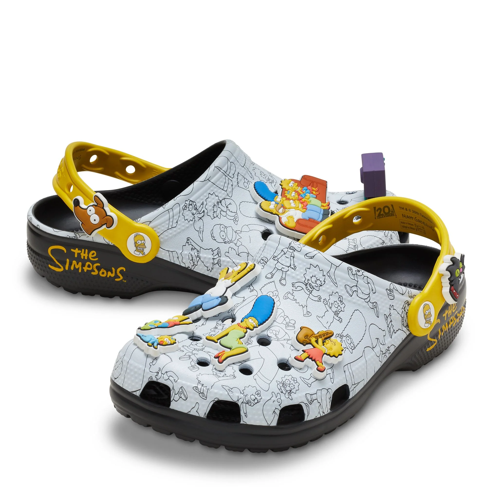 Consistent Crocs Men's Classic Clog 'The Simpsons Intro Sequence' Sneakers Artisan