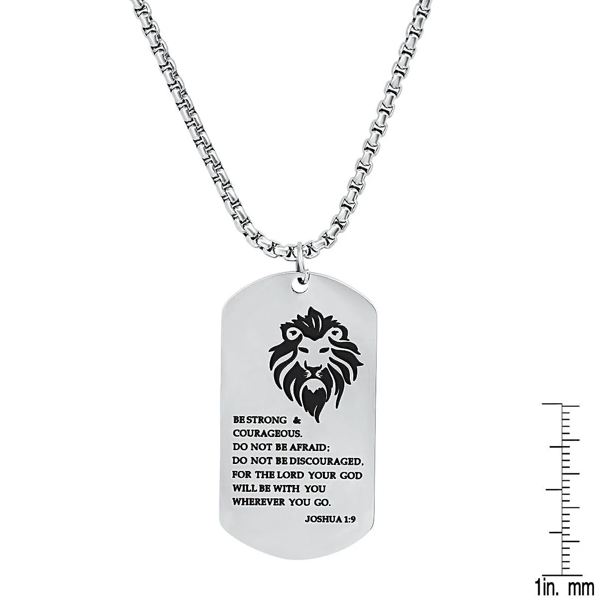 Selected Be Strong…. Dog Tag Pendant Recyclable