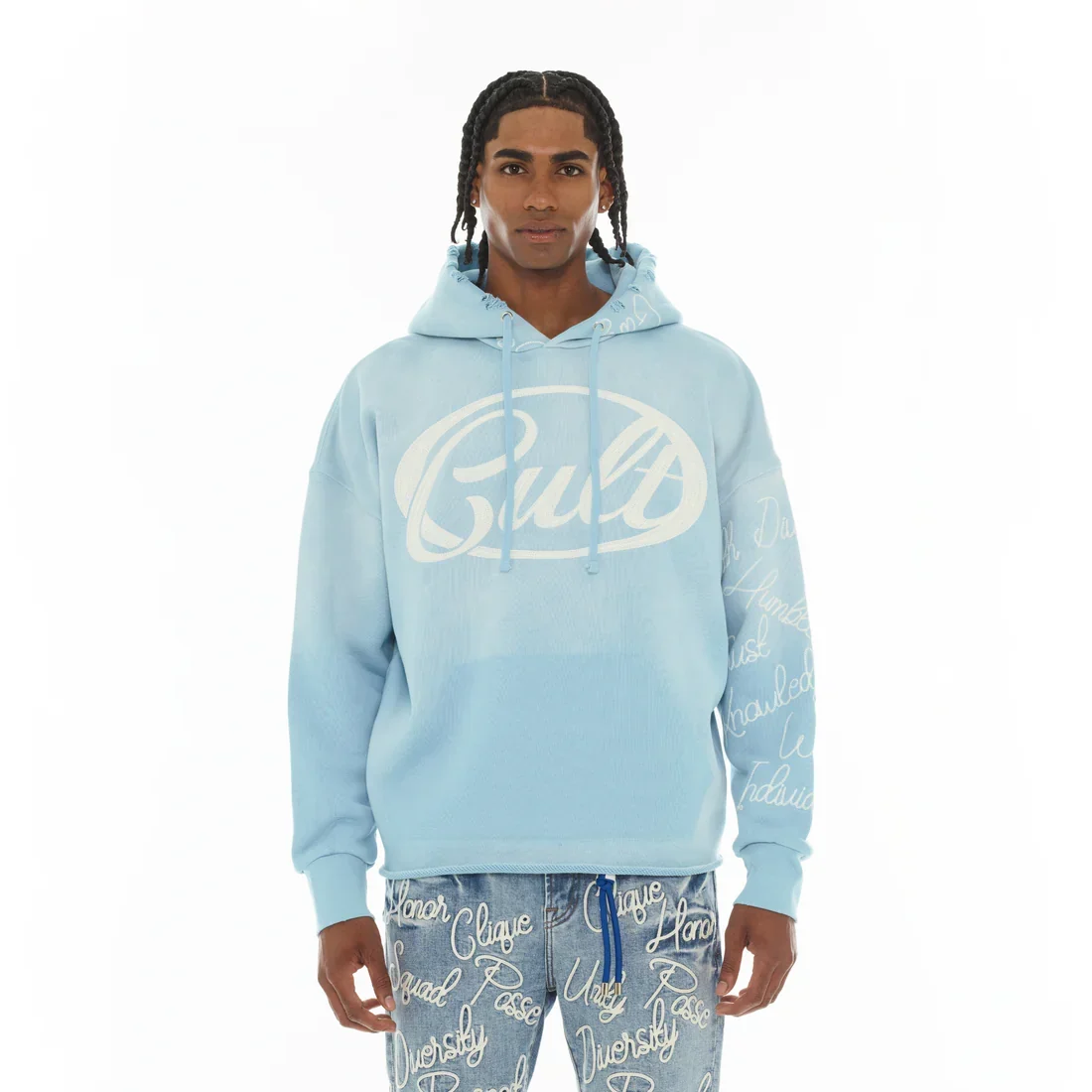 Genuine Cult Of Individuality Novelty Hoodie - Blue Glow Durable