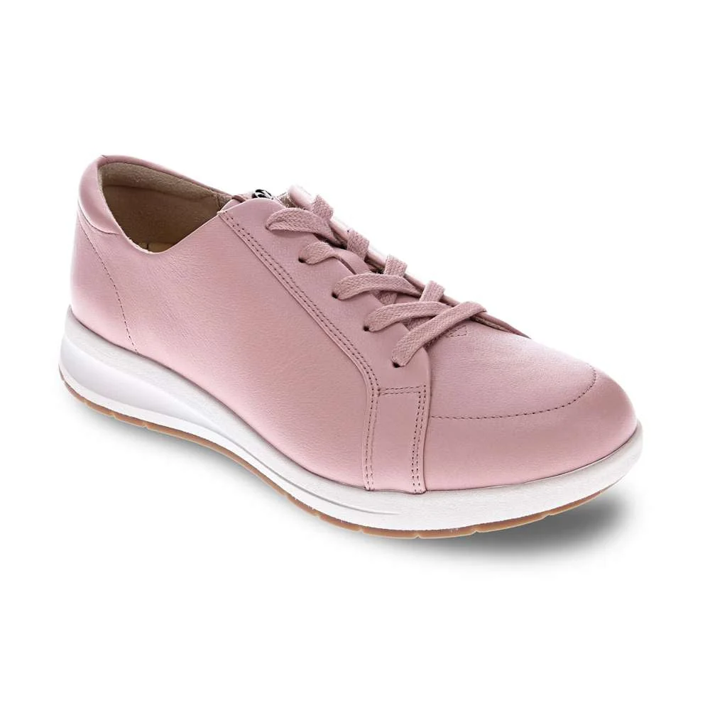 Breathable Athens Lace-Up Casual Sneaker - Dusty Pink Sustainable