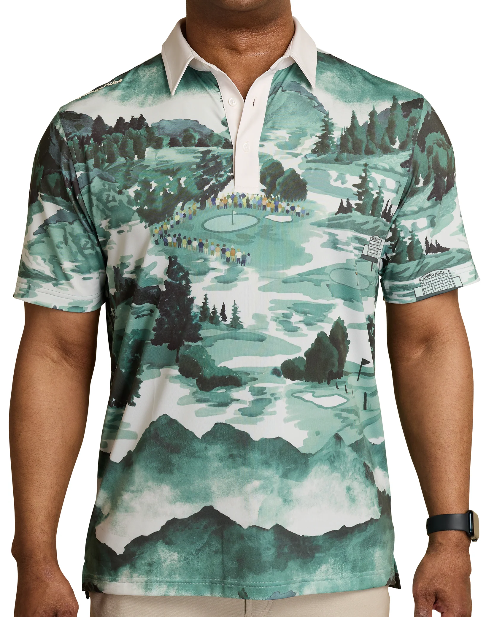 Certified Golf Georgia Landscape Men's Polo Expertly Made