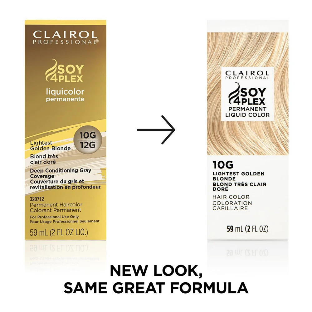 Versatile Clairol Professional Liquicolor 10G Lightest Golden Blonde Permanent Hair Color 2 Oz Authentic