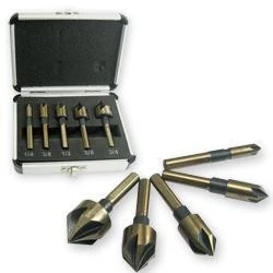 Eco-Friendly 5 Piece Countersink Tool Bit Set Counter Sink for Steel Metal Wood Plastic Aluminum Exclusive