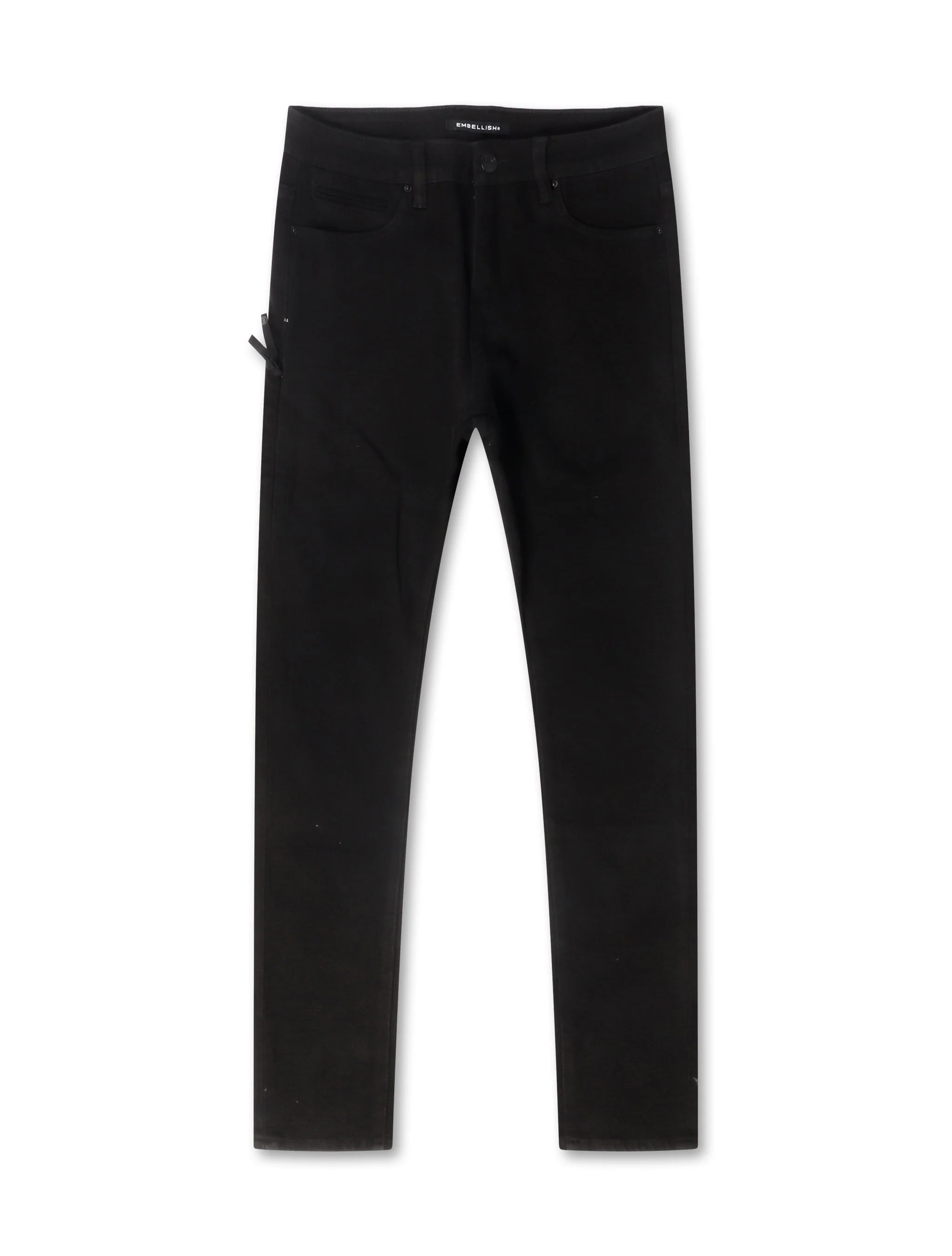 Sustainable Embellish David Skinny Jeans - Jet Black Fine Crafted