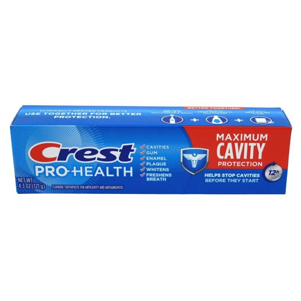 Top-Quality Crest Fights Cavities Long Lasting Protection Pro Health Max Cavity Toothpaste 4.3Oz 121g Healthy