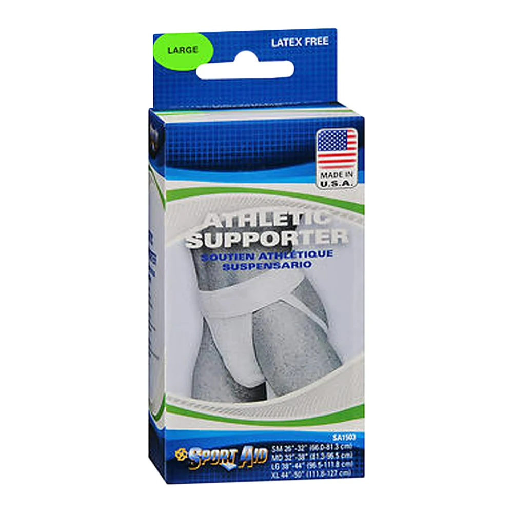 Comfortable Sportaid Athletic Supporter Of Size 38 - 44 Inch White Large 1 Ea Top-Quality