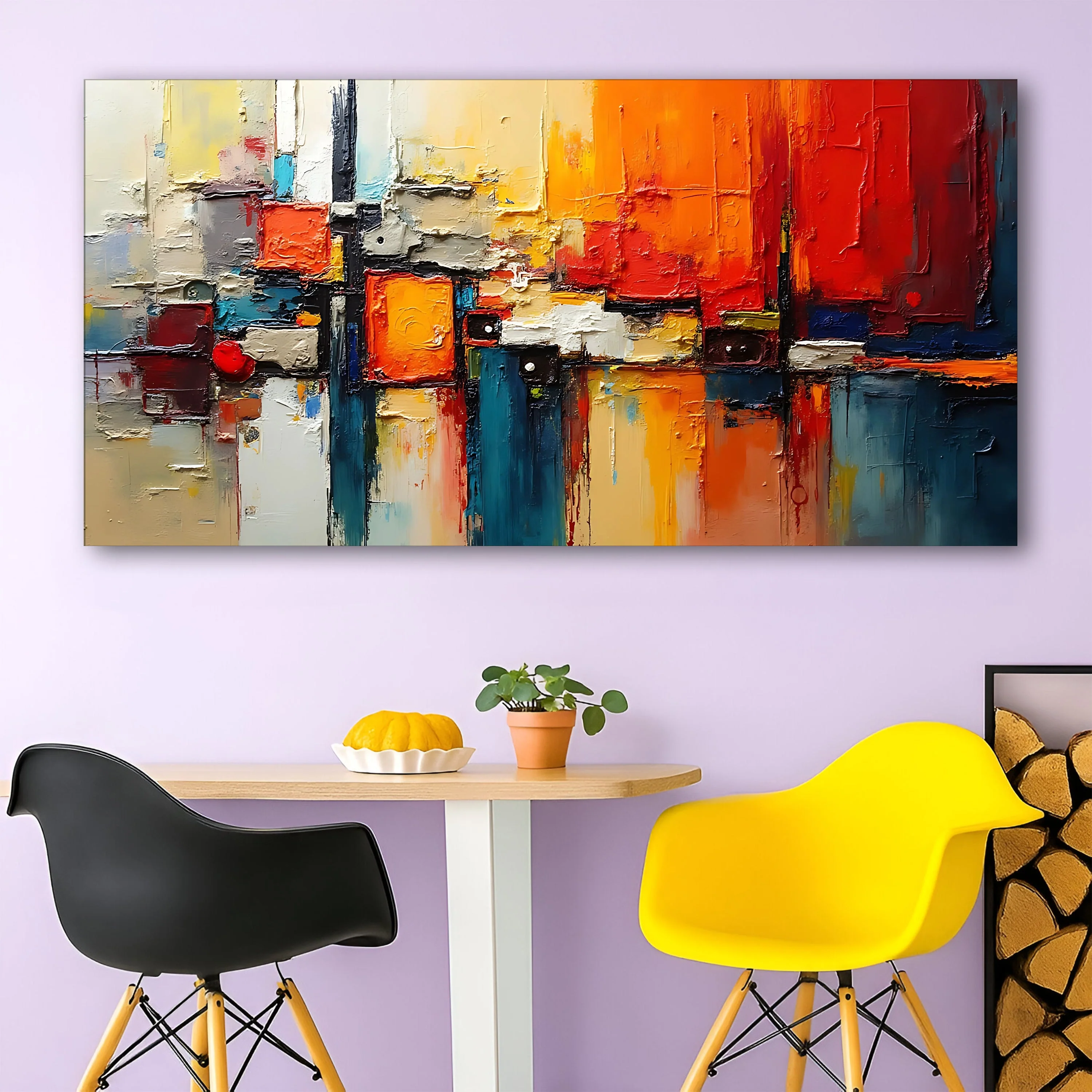 World-Class Colorful Abstract Wall Art II Responsible