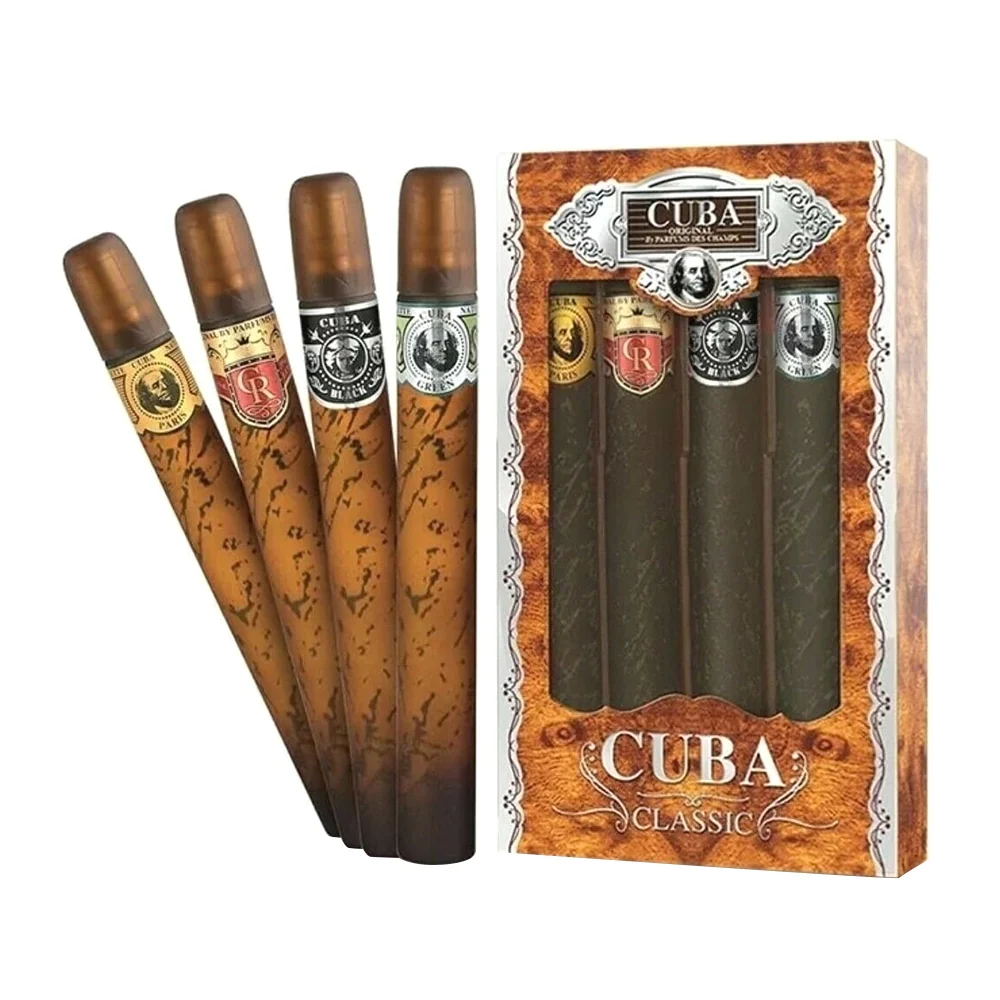 Prestigious Cuba Classic EDT Cologne Spray 4 Piece Gift Set for Men 1Ea Consistent