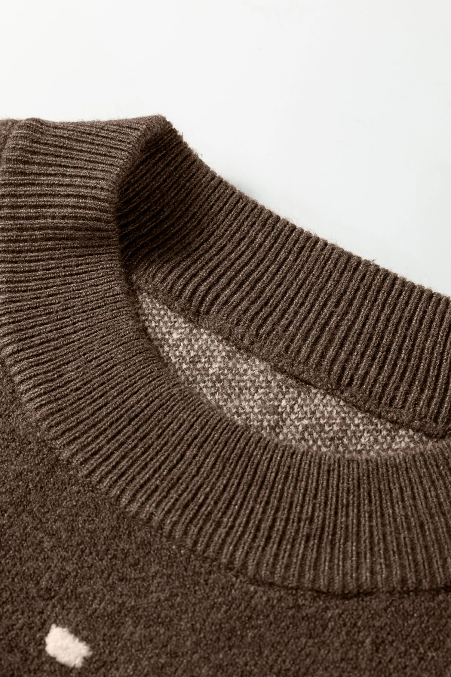 Versatile Threaded Pear Renata Ribbed Edge Knit Sweater Exceptional