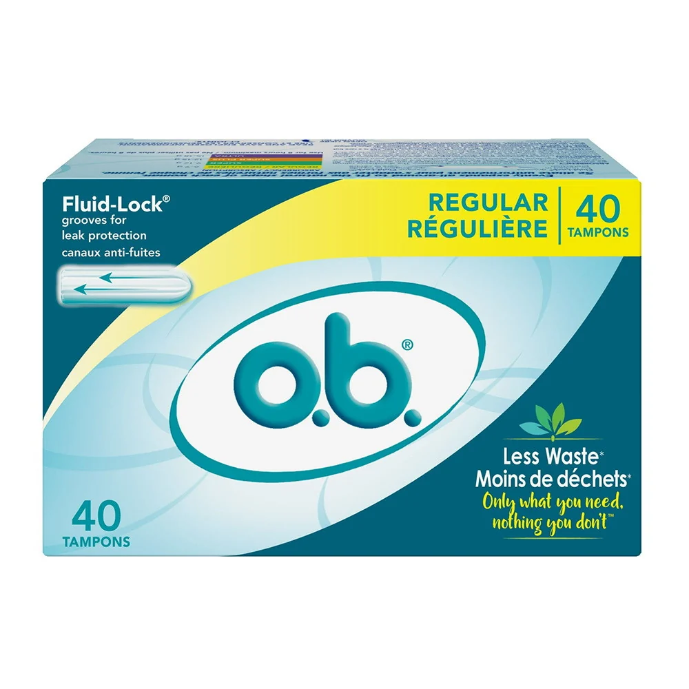 Exceptional O.B. Applicator Tampons Unscented Regular 40 Ea Fine Crafted