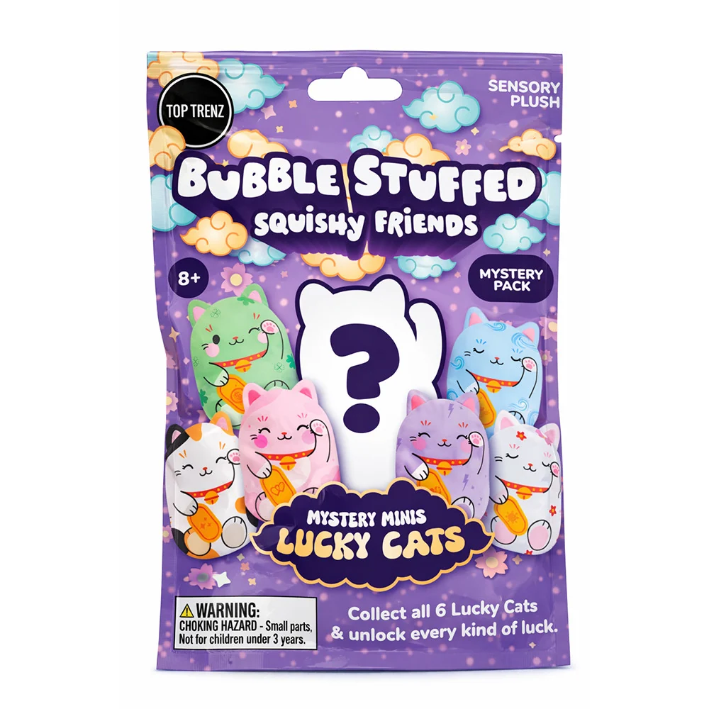 Exclusive Bubble Stuffed Mystery Mini Lucky Cats Powerful