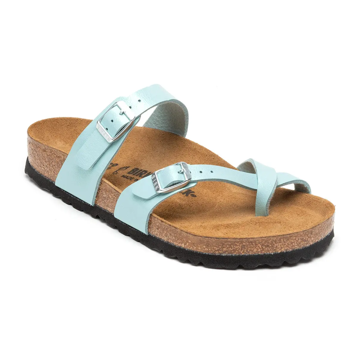 Stylish Birkenstock Women's Mayari Birko-Flor Graceful Faded Aqua Sandals Advanced