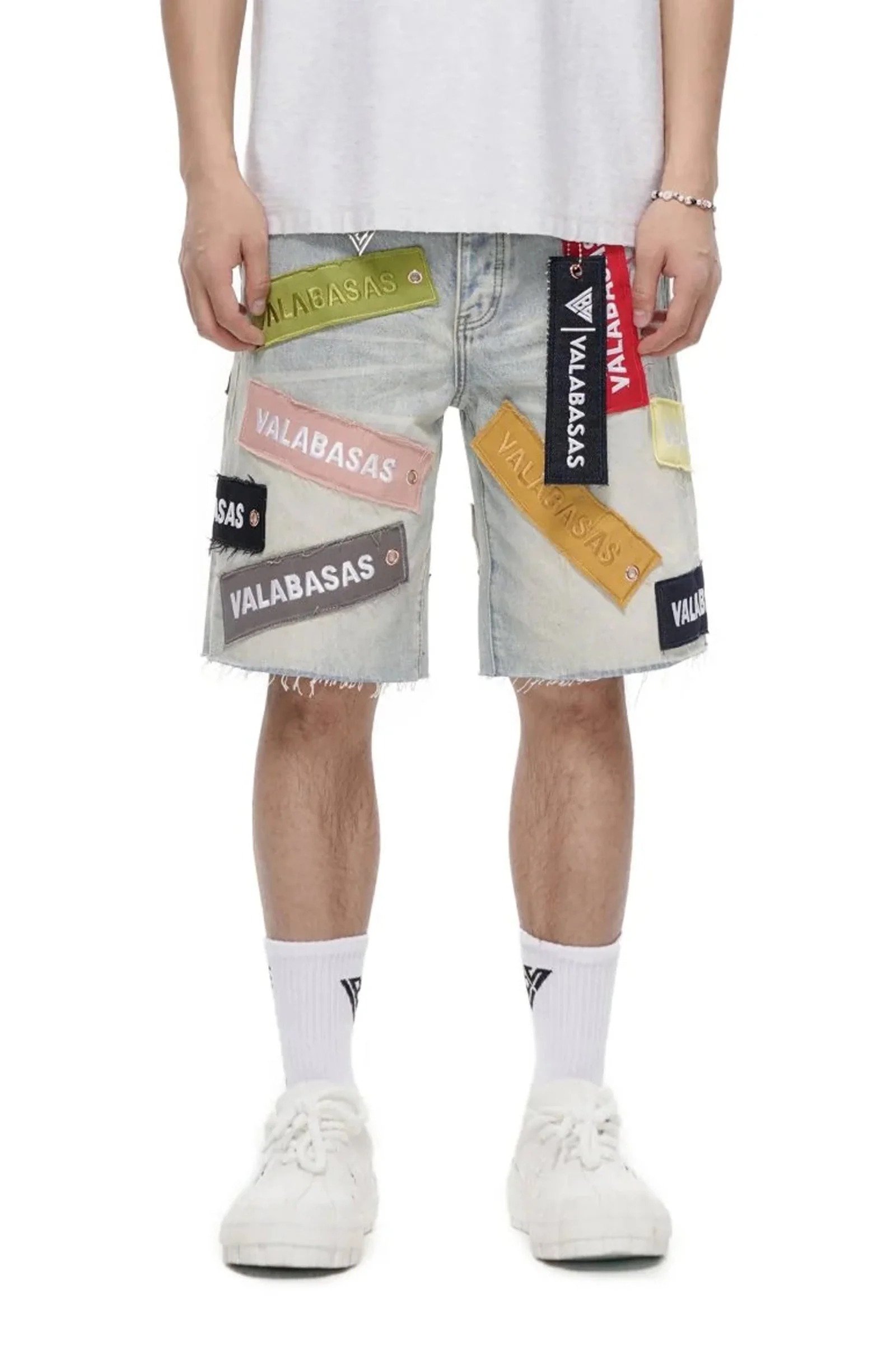 High-End Valabasas Banner Shorts - Light Vintage Long-Lasting