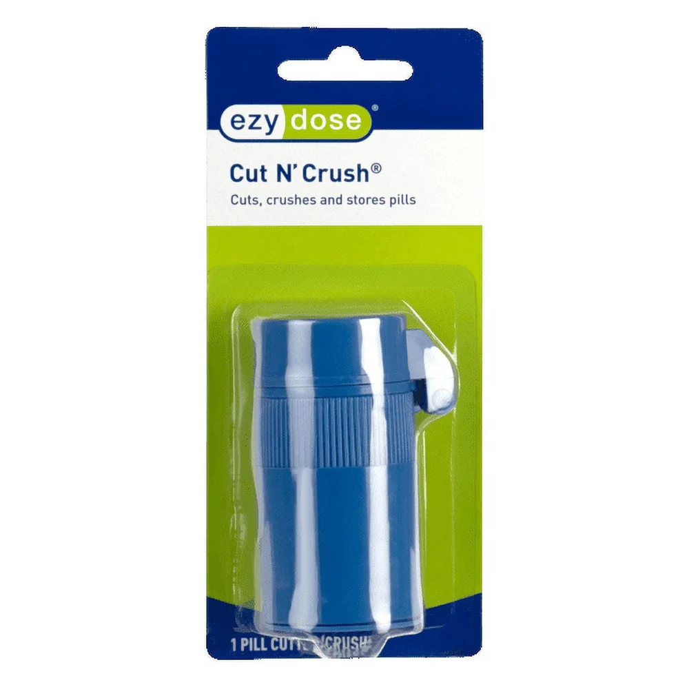 Official Ezy Dose Deluxe Cut N Crush Pill Cutter and Crusher 1 Ea Carefully Designed