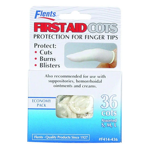 Prestigious Flents Firstaid Finger Cots Protects From Finger Cuts Assorted 36 Ea Fashionable
